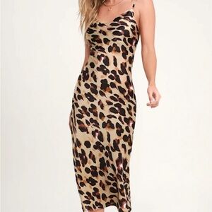 Lulu's Leopard Print Maxi Dress
